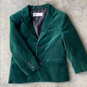 H&M boys velvet blazer
